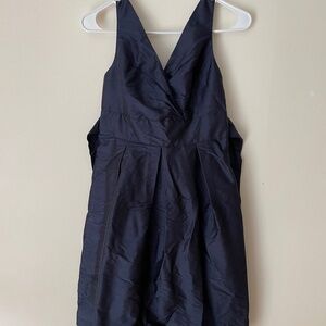 Talbots NAVY Silk Sleeveless Navy Dress, 2P